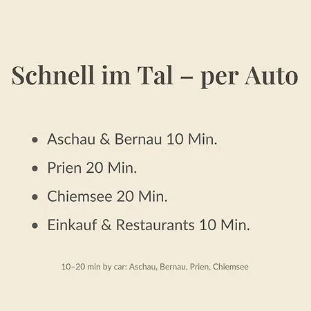 Apartment Ruhige In Den Bergen Mit Terrasse Aschau im Chiemgau